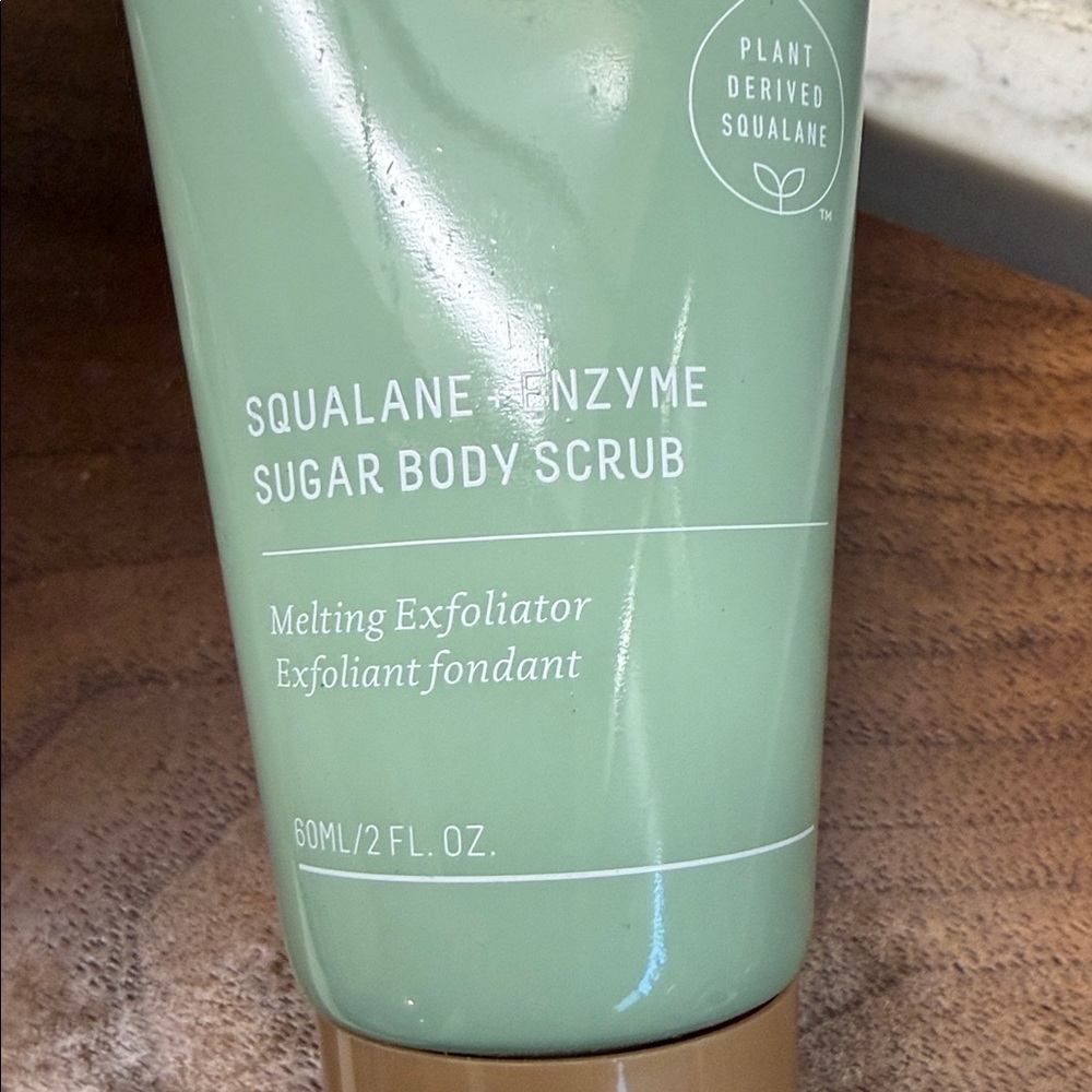 Biossance Squalane + Enzyme Sugar Body Scrub - Mint Green - Picture 2 of 3